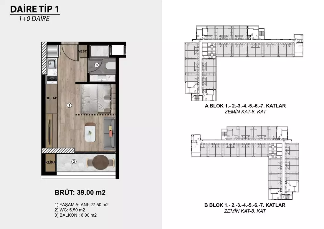 Квартира 39м² в Турции, Мерсин. Стоимостью 42000€ аренда фото-34