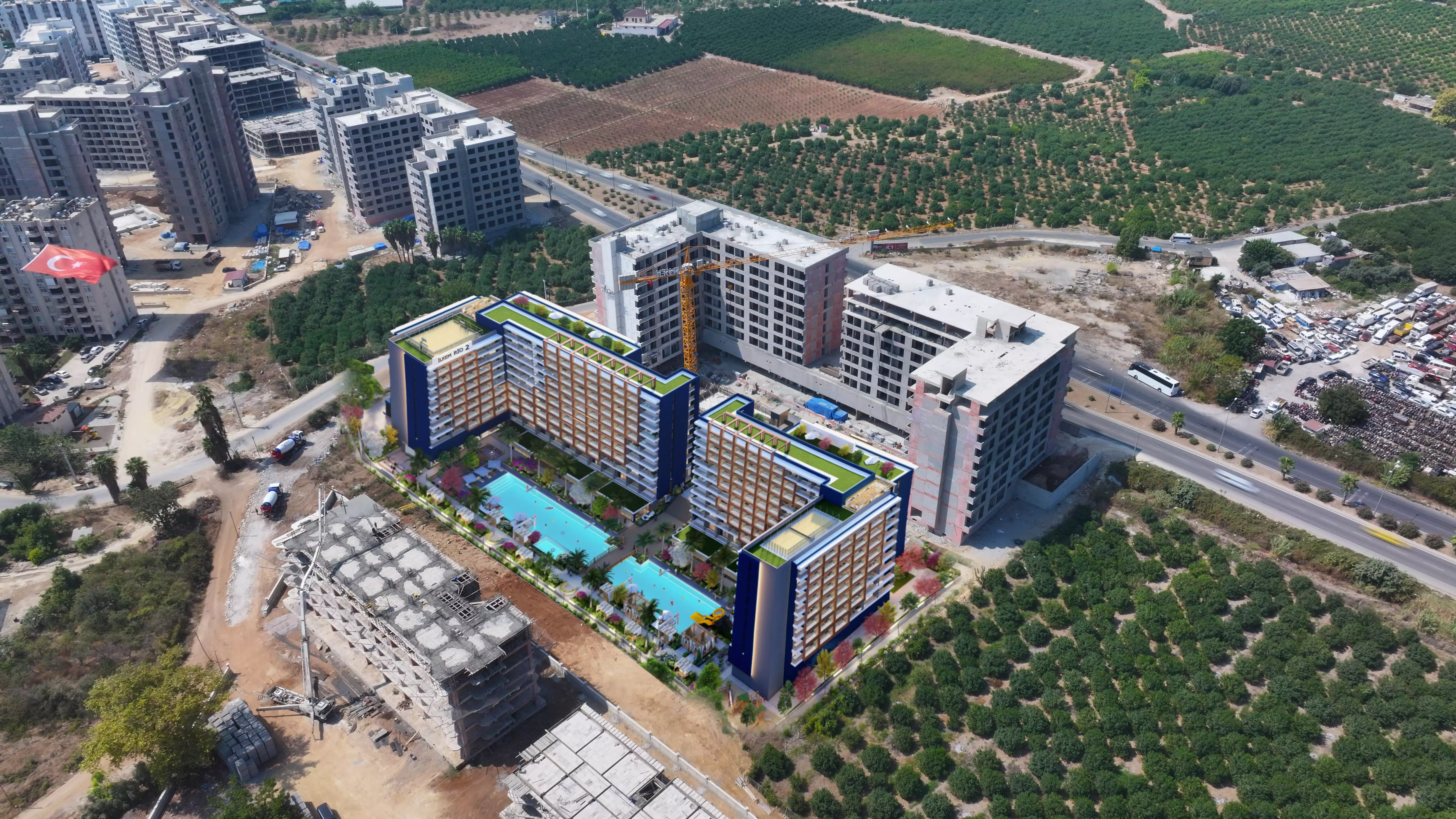 Квартира 39м² в Турции, Мерсин. Стоимостью 42000€ аренда фото-35