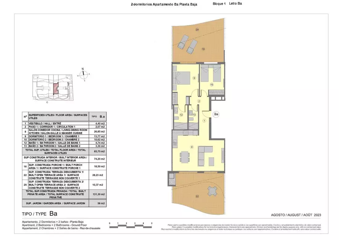 Квартира 80м² в Испании, Торревьеха. Стоимостью 343000€ аренда фото-20