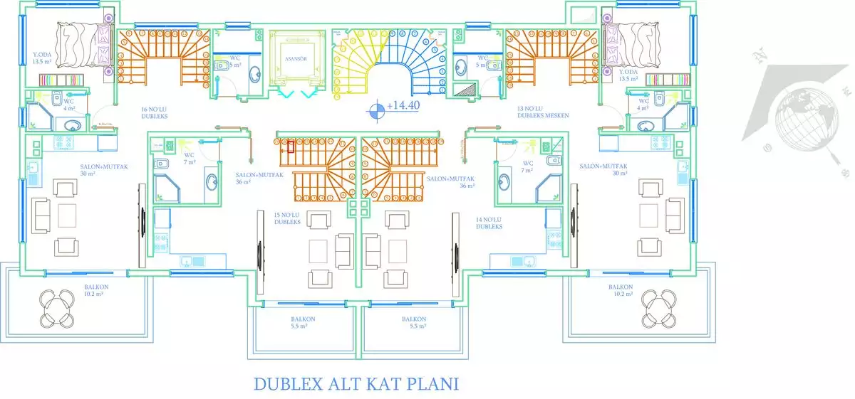 Квартира 51м² в Турции, Авсаллар. Стоимостью 110000€ аренда фото-15