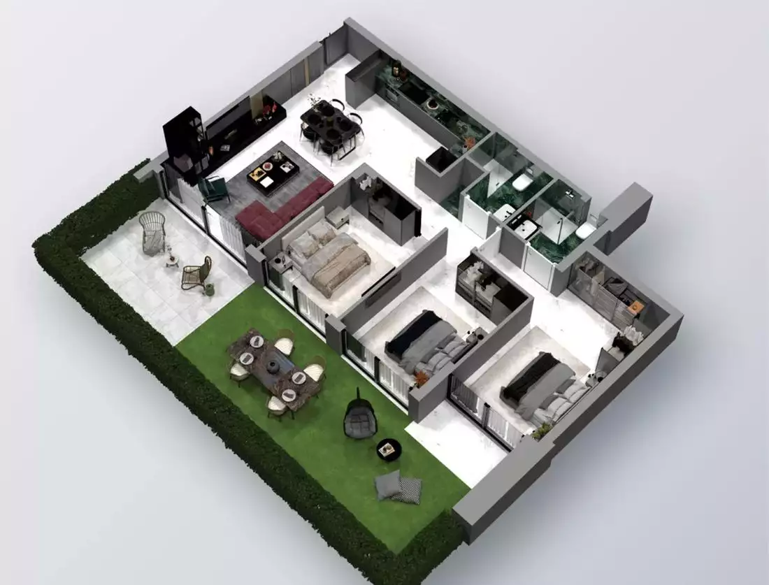 Квартира 58м² в Кипре, Искеле. Стоимостью 156177€ аренда фото-12
