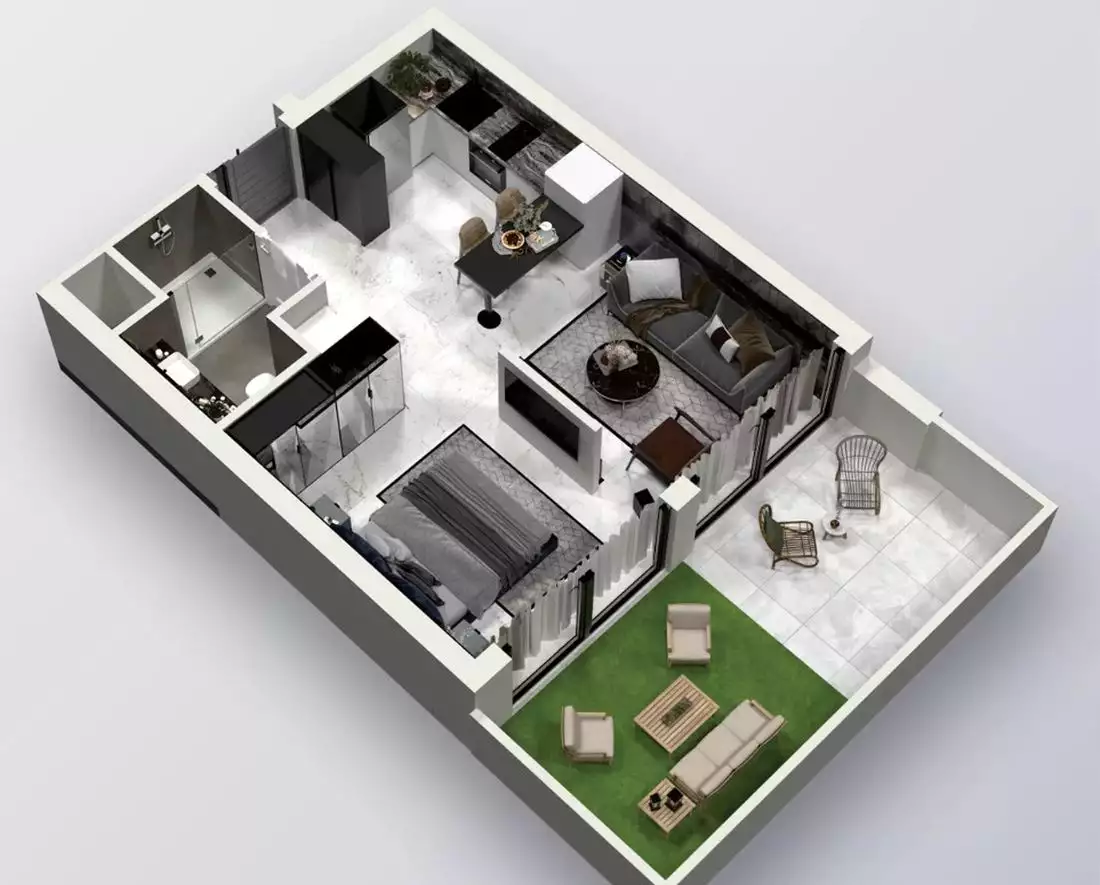 Квартира 58м² в Кипре, Искеле. Стоимостью 156177€ аренда фото-15