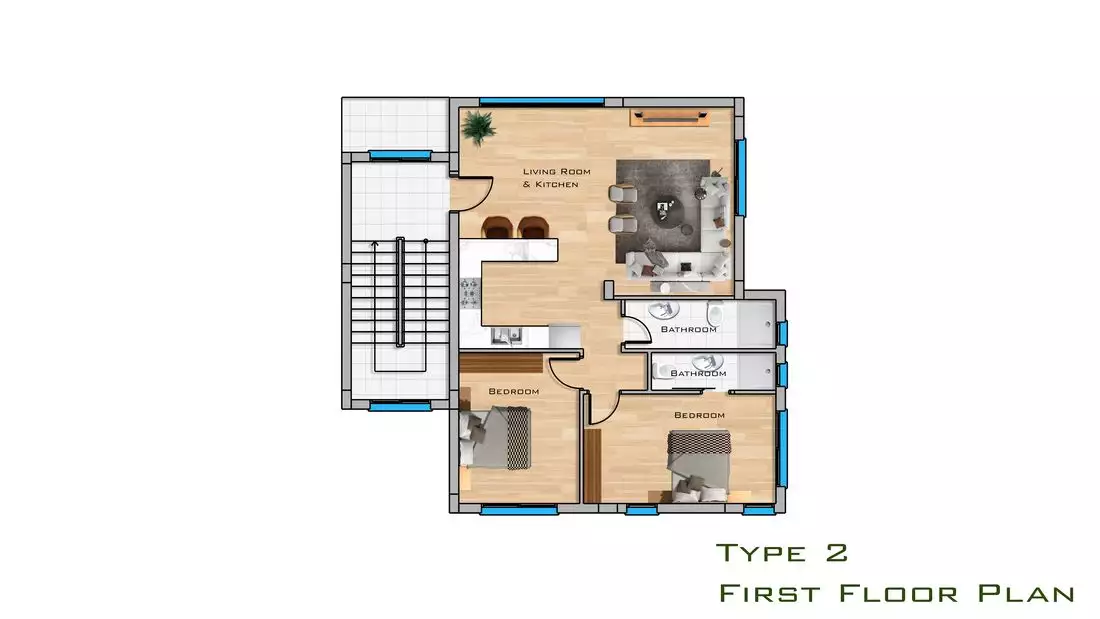 Квартира 90м² в Кипре, Искеле. Стоимостью 218531€ аренда фото-17