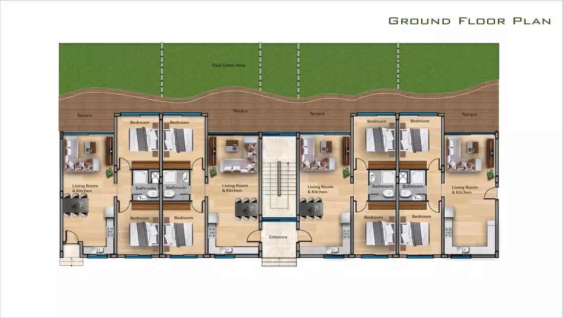 Квартира 90м² в Кипре, Искеле. Стоимостью 218531€ аренда фото-18