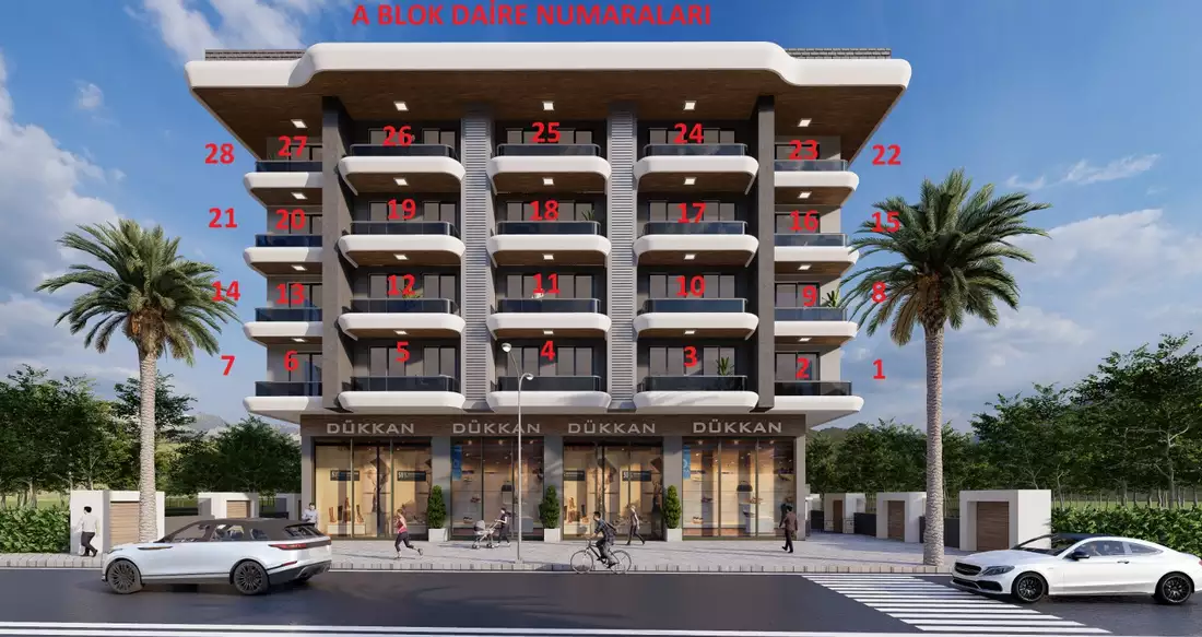 Квартира 52м² в Турции, Каргыджак. Стоимостью 159500€ аренда фото-6