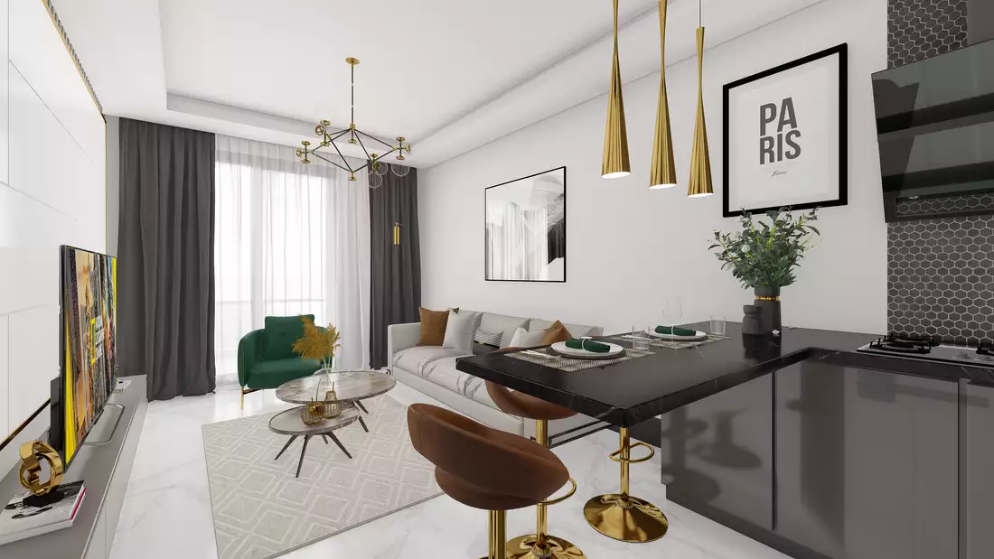 Квартира 52м² в Турции, Каргыджак. Стоимостью 159500€ аренда фото-18
