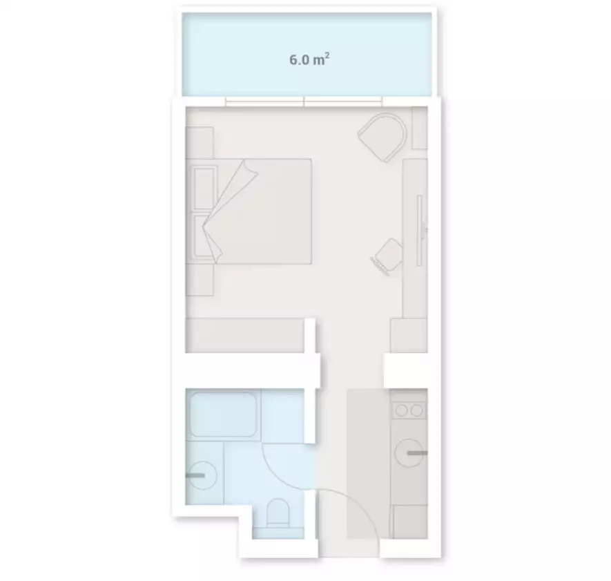 Квартира 33м² в Грузии, Батуми. Стоимостью 70000$ аренда фото-7