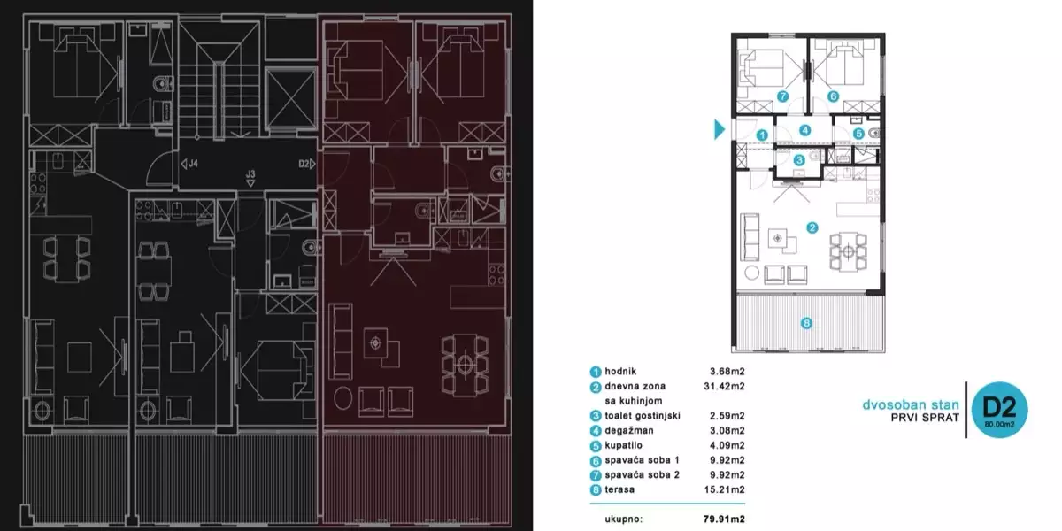 Квартира 35м² в Черногории, Шушань. Стоимостью 139500€ аренда фото-3