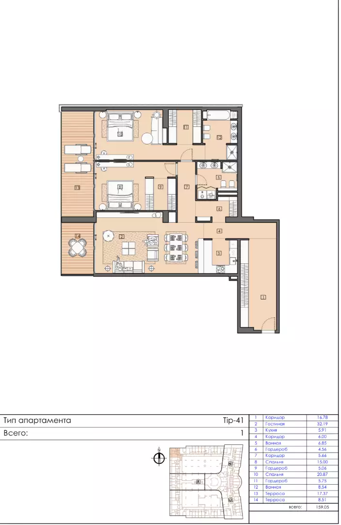 Коттедж 74м² в Черногории, Бар. Стоимостью 347001€ аренда фото-51