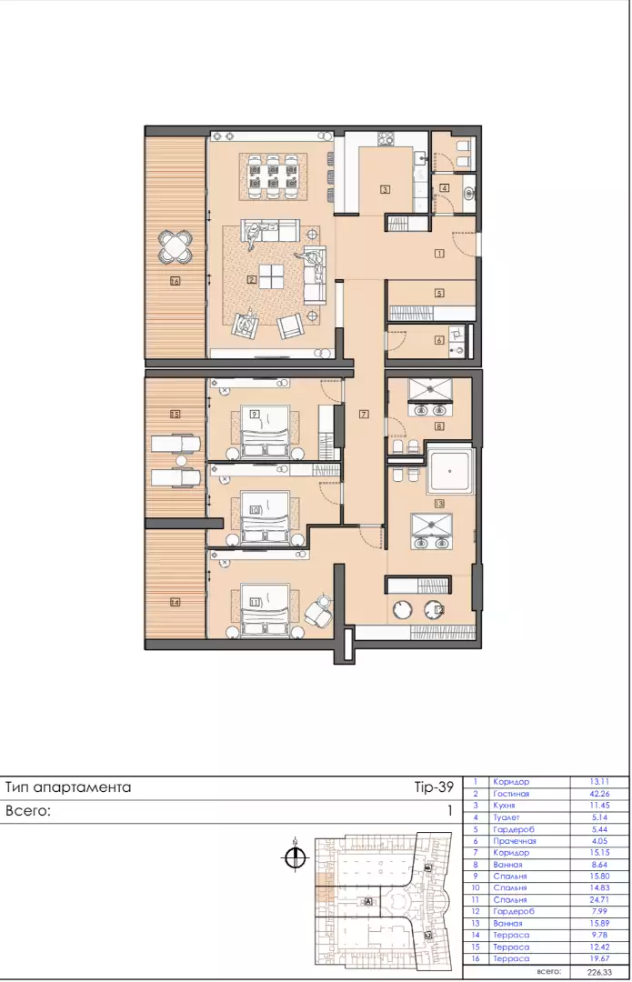 Коттедж 74м² в Черногории, Бар. Стоимостью 347001€ аренда фото-53