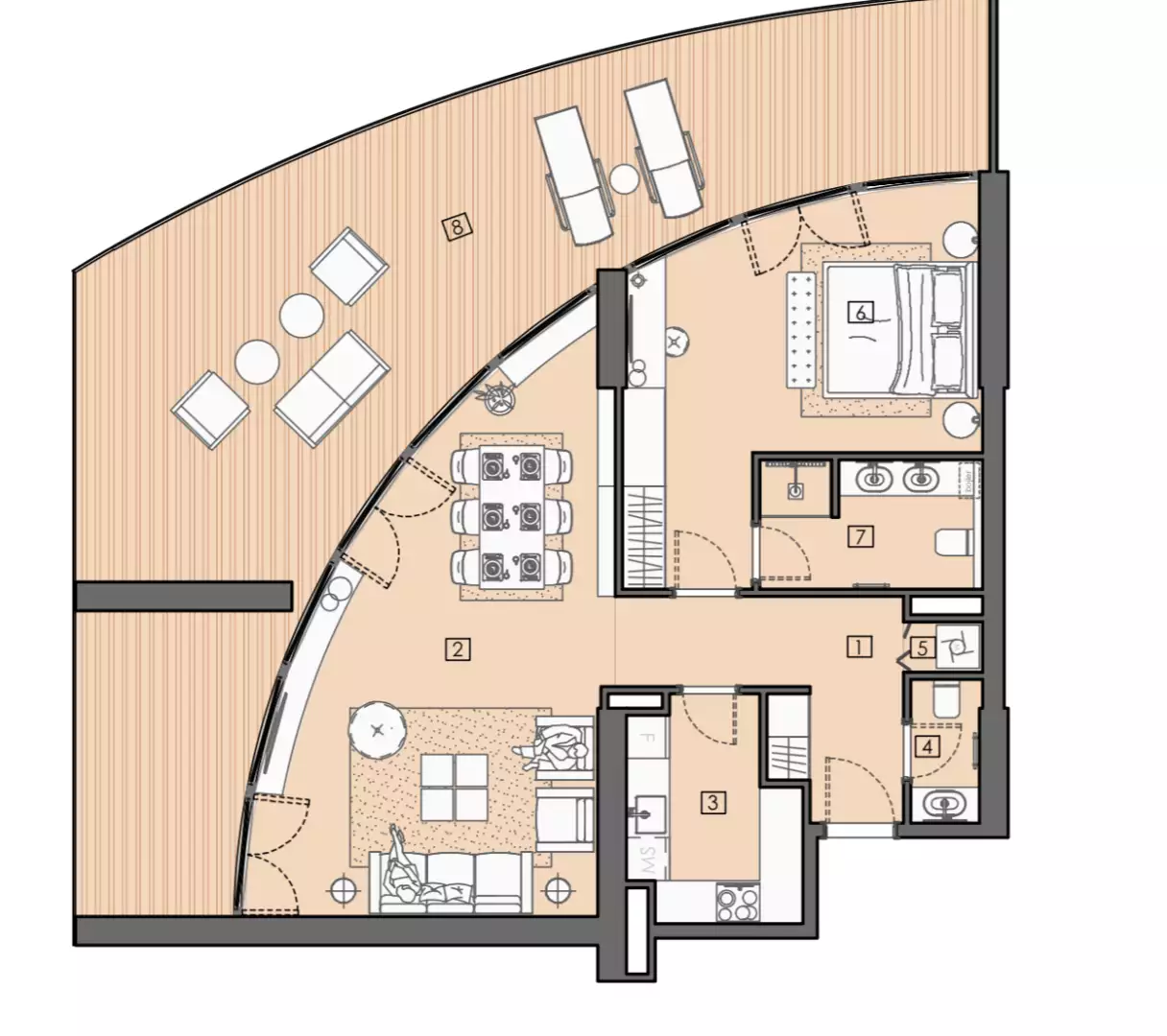 Коттедж 74м² в Черногории, Бар. Стоимостью 347001€ аренда фото-57