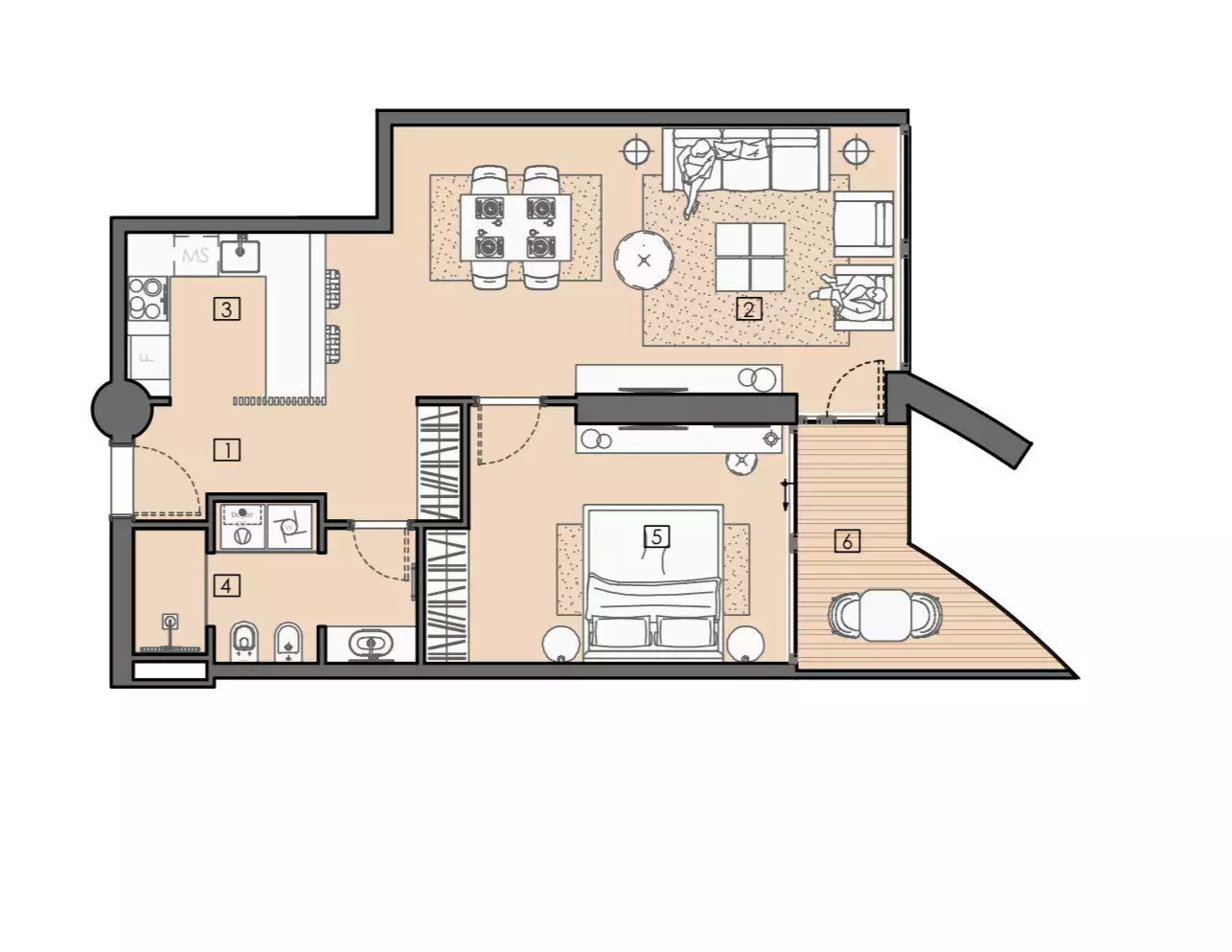 Коттедж 74м² в Черногории, Бар. Стоимостью 347001€ аренда фото-62