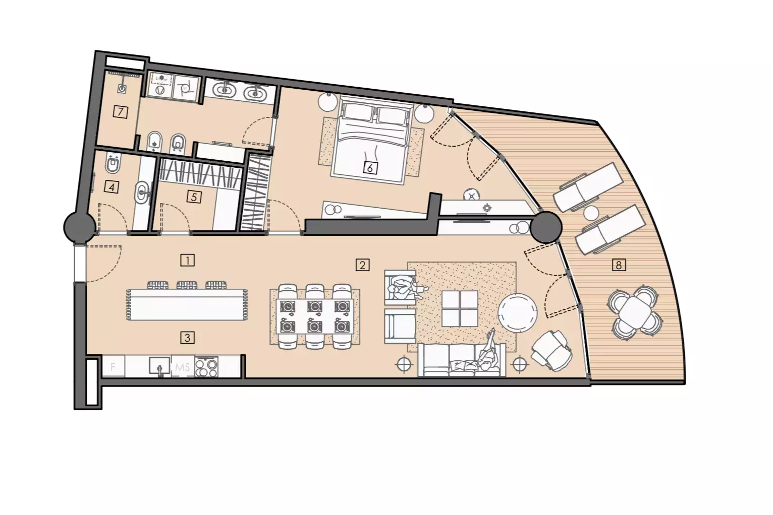 Коттедж 74м² в Черногории, Бар. Стоимостью 347001€ аренда фото-63