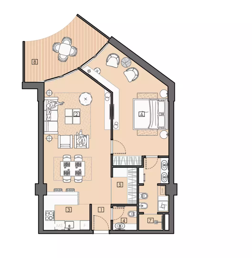 Коттедж 74м² в Черногории, Бар. Стоимостью 347001€ аренда фото-64