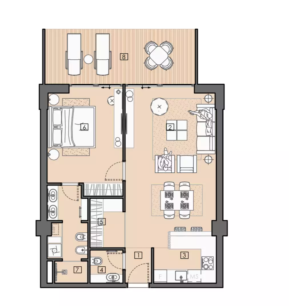 Коттедж 74м² в Черногории, Бар. Стоимостью 347001€ аренда фото-65