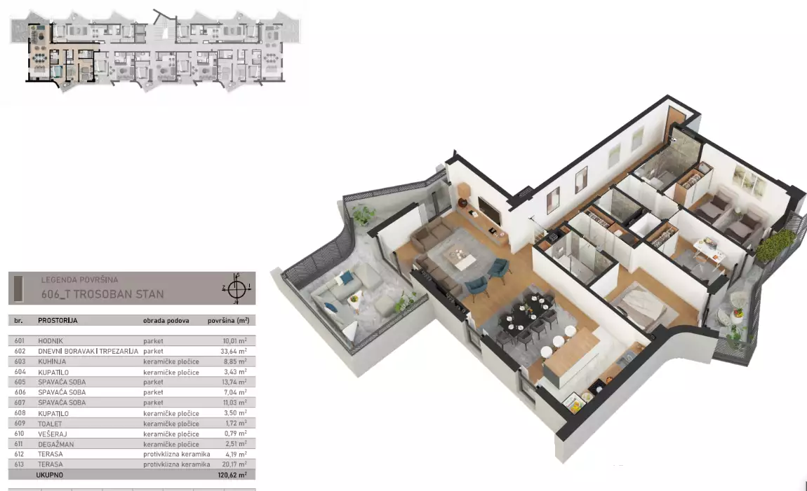 Квартира 121м² в Черногории, Бар. Стоимостью 308550€ аренда фото-4