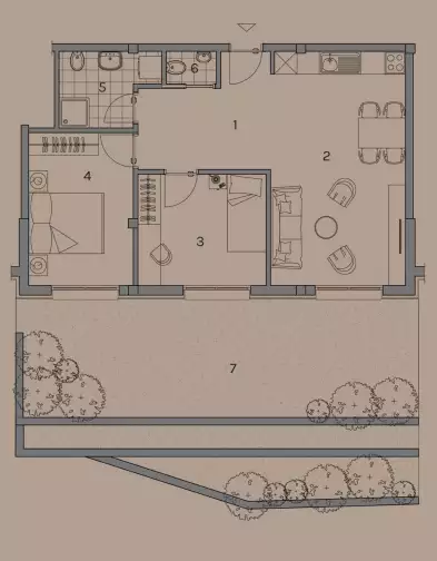 Квартира 105м² в Черногории, Доброта. Стоимостью 320000€ аренда фото-4