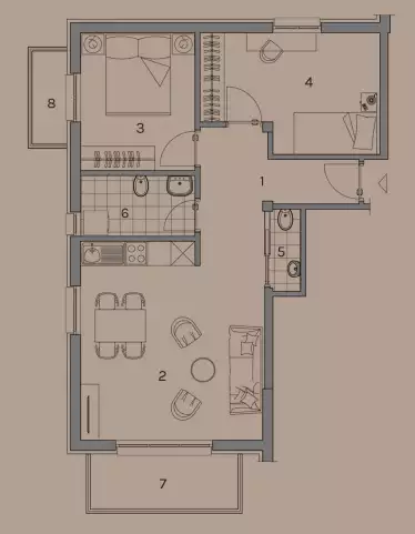 Квартира 64м² в Черногории, Доброта. Стоимостью 250000€ аренда фото-9