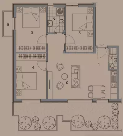Квартира 187м² в Черногории, Доброта. Стоимостью 670000€ аренда фото-8