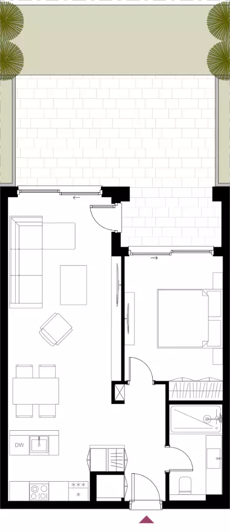 Квартира 58м² в Черногории, Будва. Стоимостью 250420€ аренда фото-5