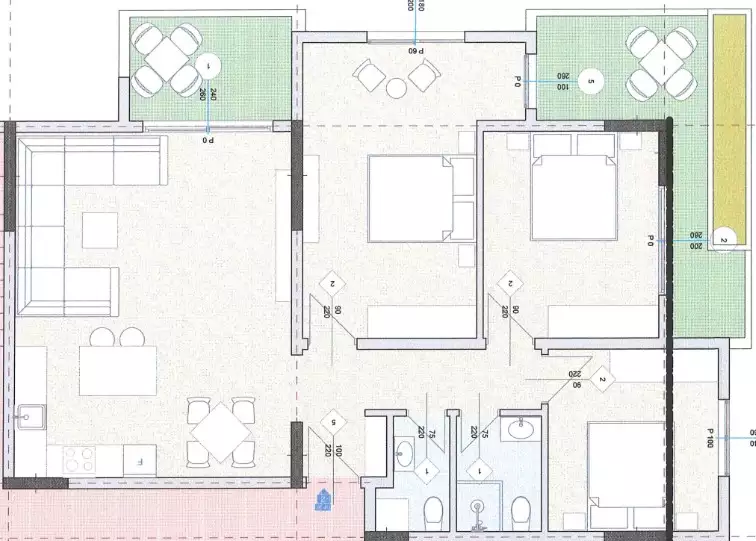 Квартира 102м² в Черногории, Улцинь. Стоимостью 153300€ аренда фото-2