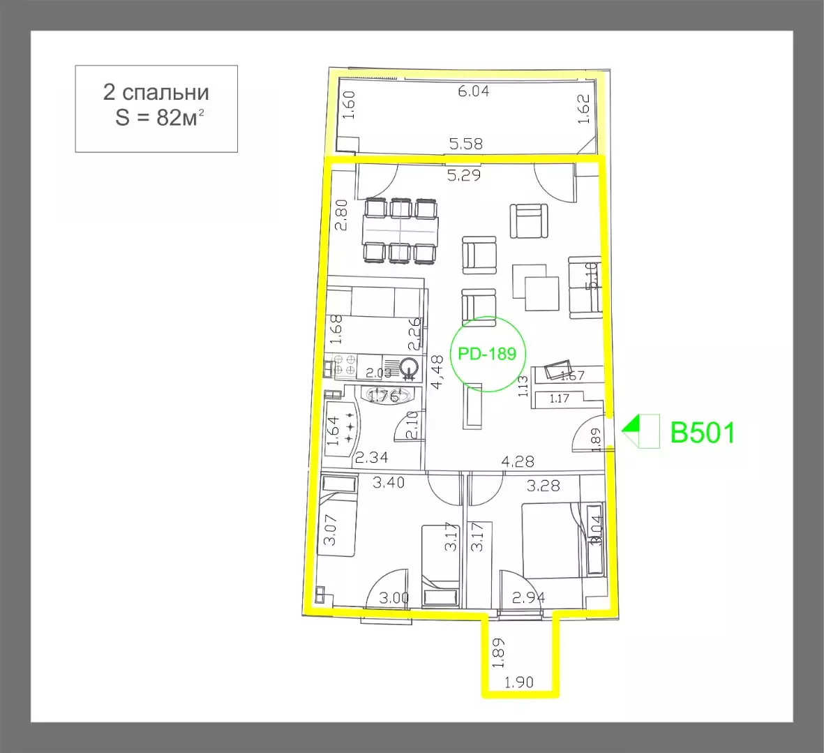 Квартира 82м² в Черногории, Будва. Стоимостью 410000€ аренда фото-30