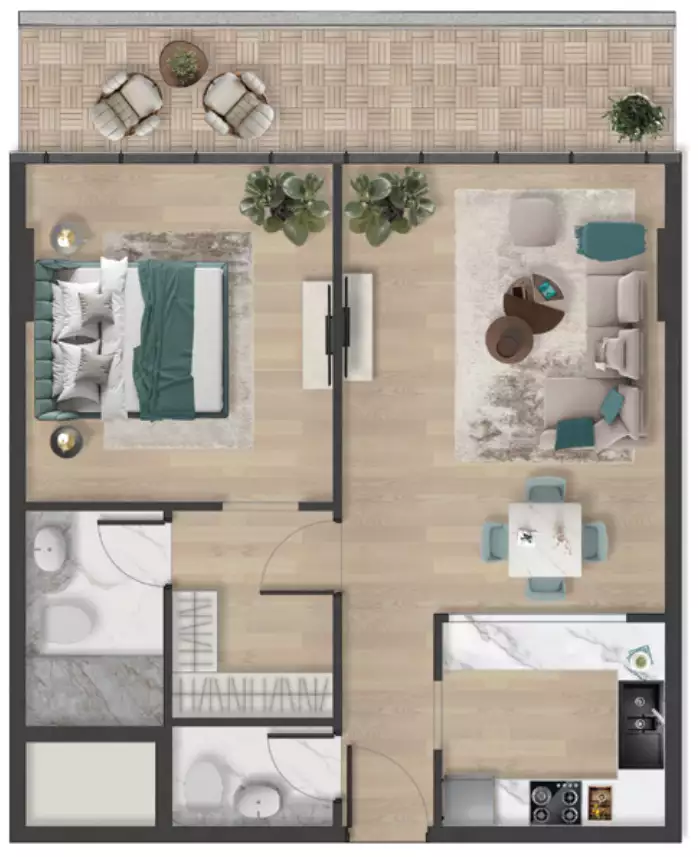 Квартира 83м² в ОАЭ, Рас-эль-Хайма. Стоимостью 660008$ аренда фото-22