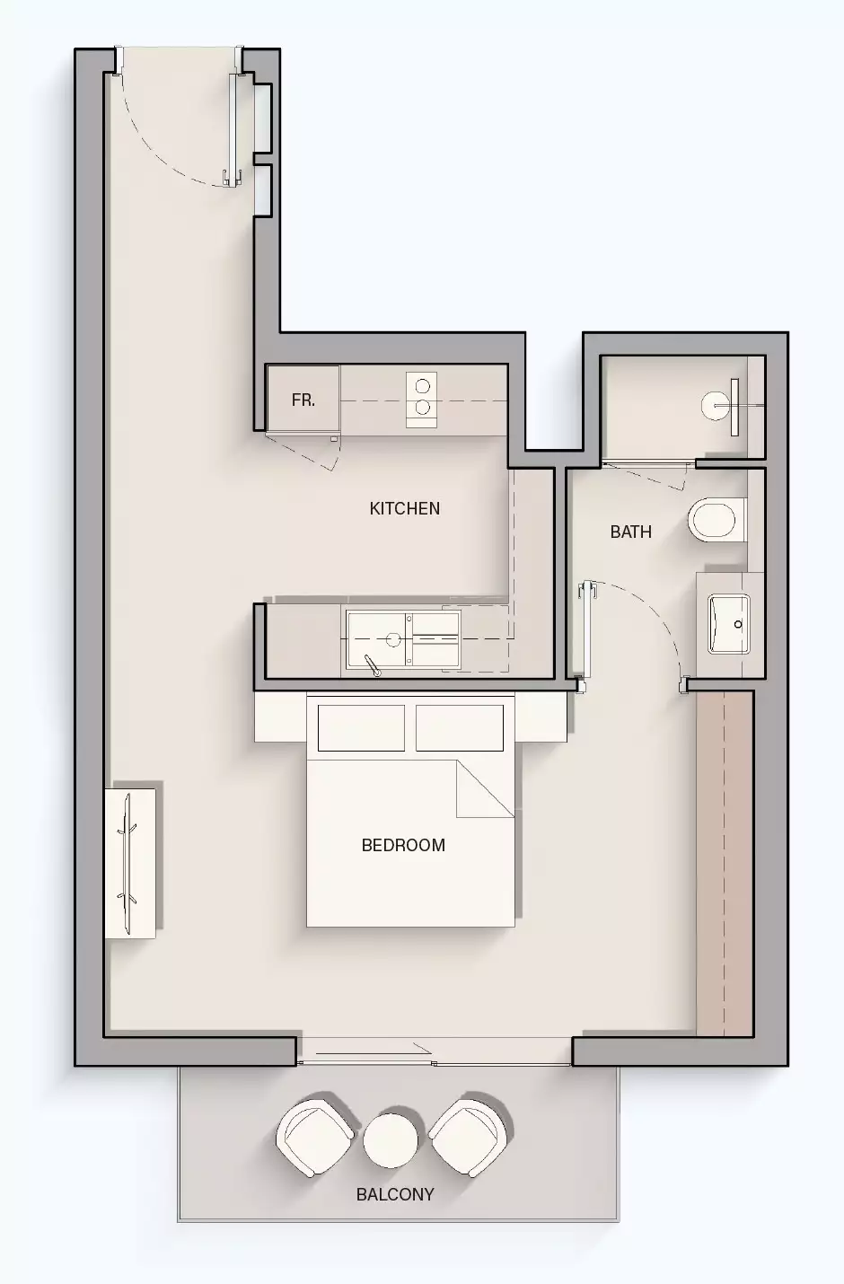 Квартира 45м² в ОАЭ, Дубай. Стоимостью 204256$ аренда фото-16