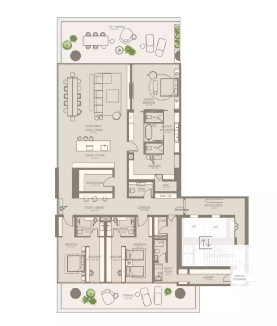 Квартира 528м² в ОАЭ, Дубай. Стоимостью 2403000$ аренда фото-8