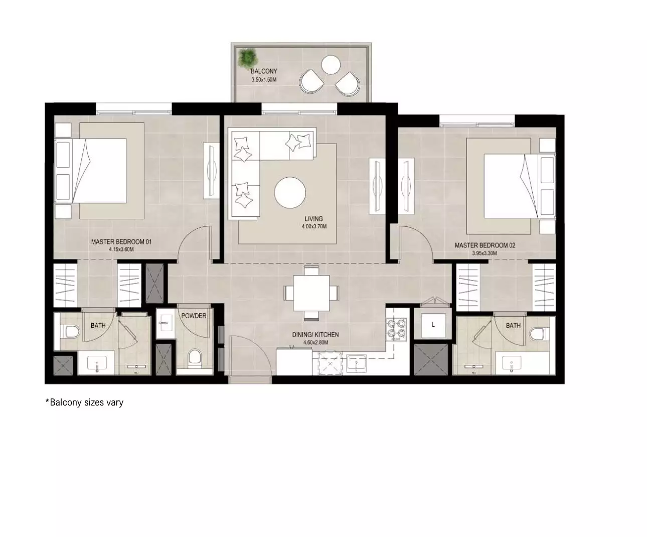 Квартира 83м² в ОАЭ, Дубай. Стоимостью 350745$ аренда фото-9