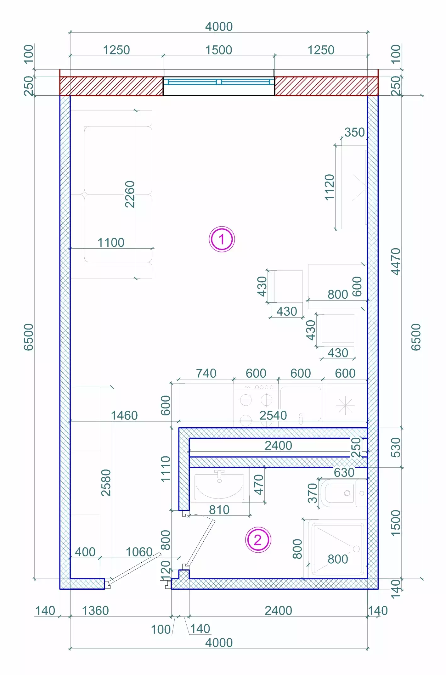 Квартира 25м² в Португалии, Фару. Стоимостью 45000€ аренда фото-7