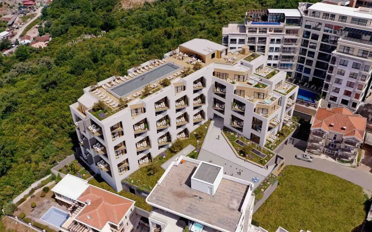 Квартира 53м² в Черногории, Будва. Стоимостью 182550€ аренда фото-3
