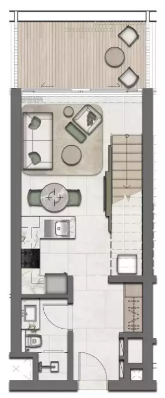 Квартира 57м² в ОАЭ, Абу-Даби. Стоимостью 314718$ аренда фото-20