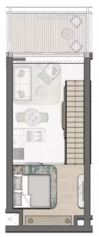 Квартира 57м² в ОАЭ, Абу-Даби. Стоимостью 314718$ аренда фото-21