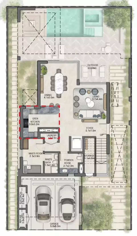Вилла 325м² в ОАЭ, Абу-Даби. Стоимостью 1242444$ аренда фото-20