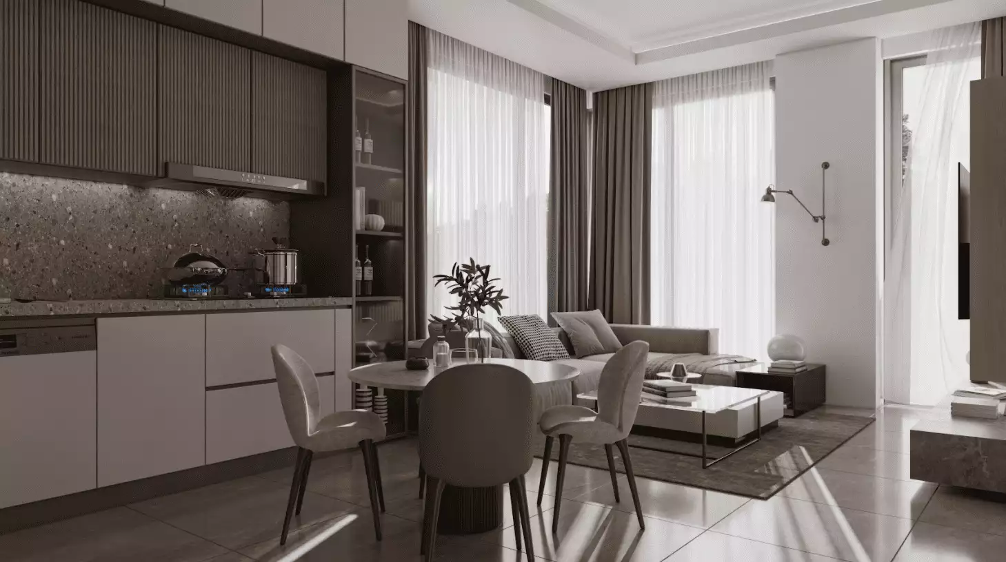 Квартира 50м² в Турции, Аланья. Стоимостью 155000€ аренда фото-19