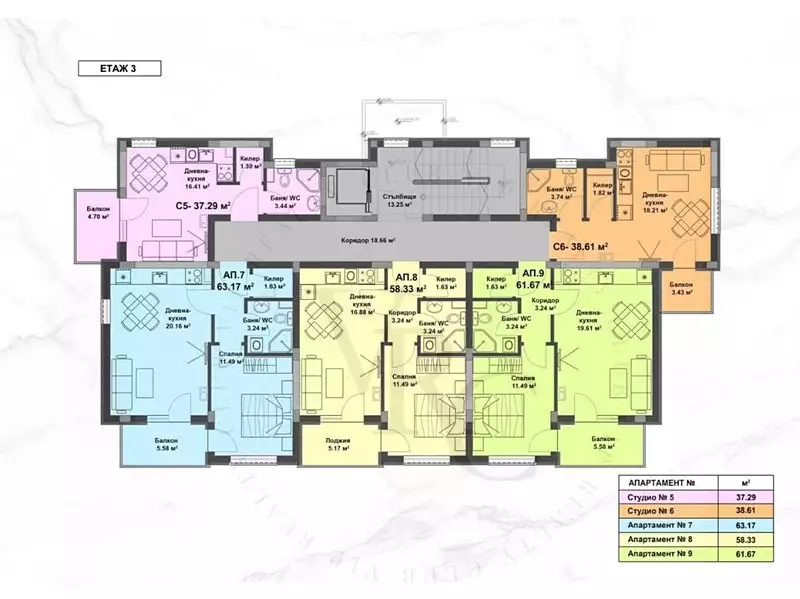 Квартира 58м² в Болгарии, Несебыр. Стоимостью 76800€ аренда фото-4