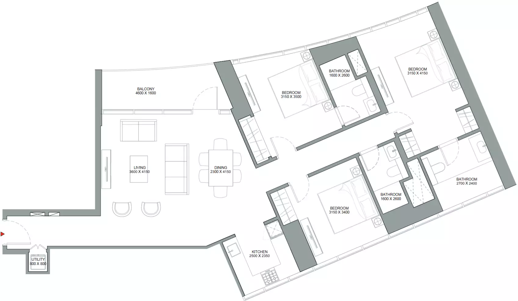 Квартира 138м² в ОАЭ, Дубай. Стоимостью 1034263$ аренда фото-11
