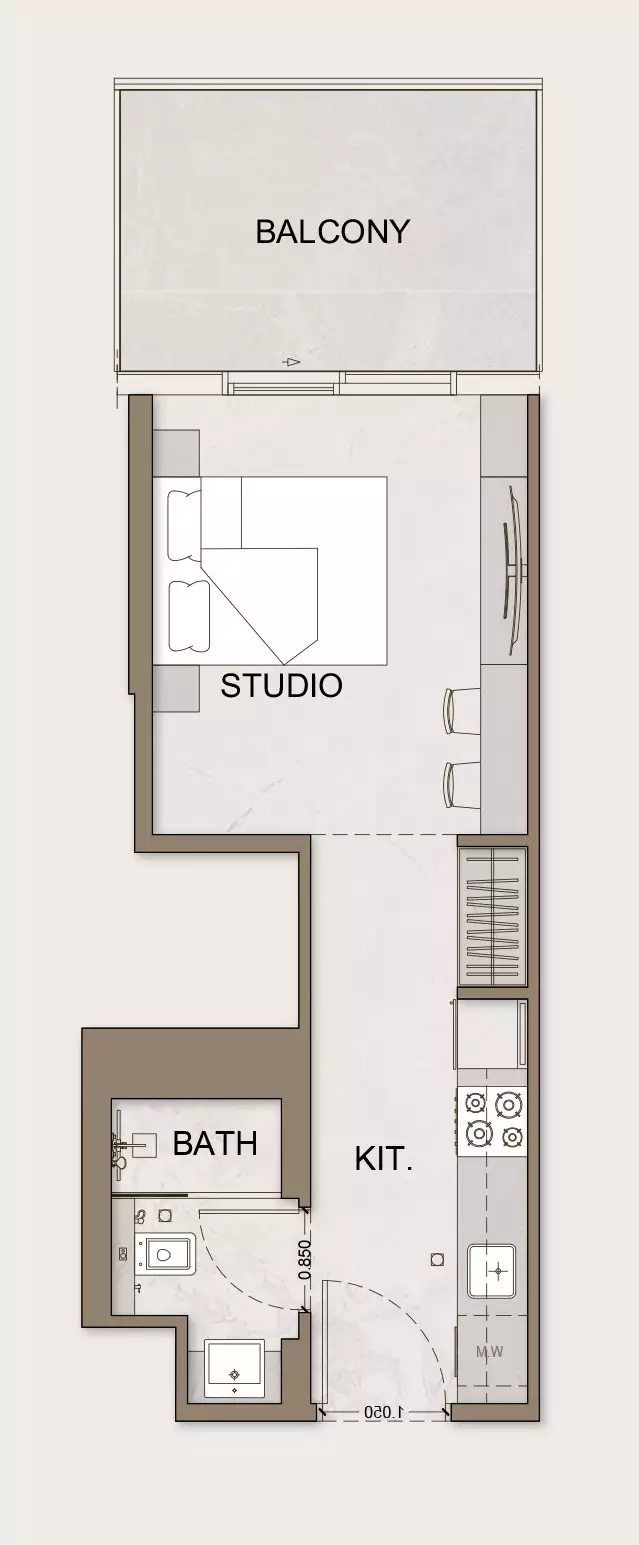Квартира 37м² в ОАЭ, Дубай. Стоимостью 282919$ аренда фото-9