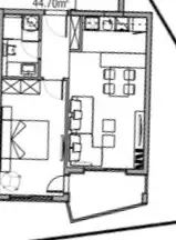 Квартира 51м² в Черногории, Будва. Стоимостью 162658€ аренда фото-5