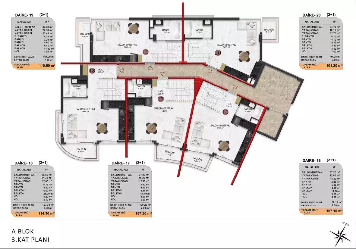Квартира 45м² в Турции, Оба. Стоимостью 134000€ аренда фото-23