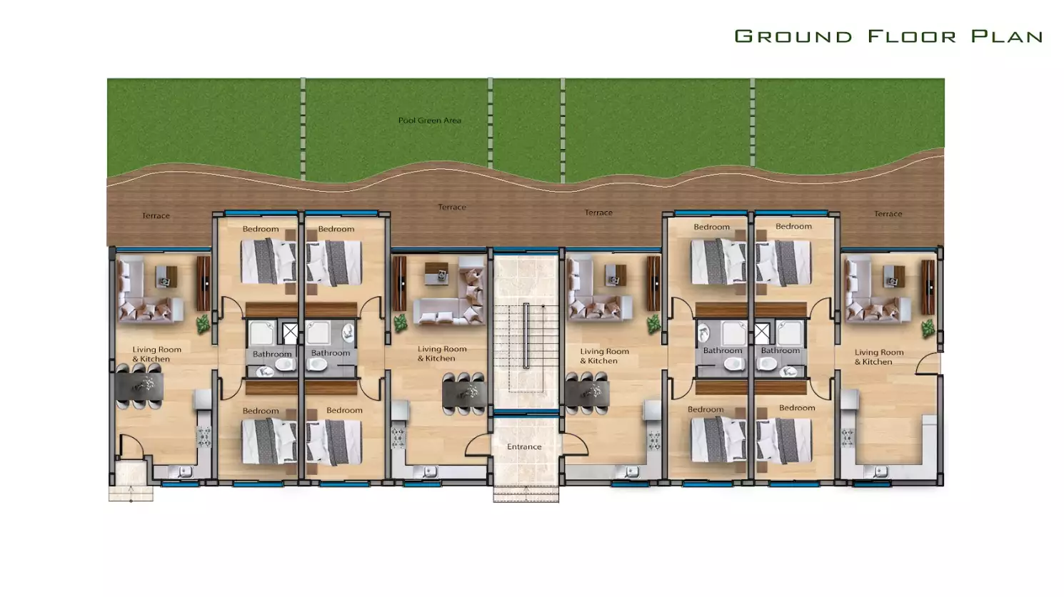 Квартира 90м² в Кипре, Фамагуста. Стоимостью 240000€ аренда фото-22