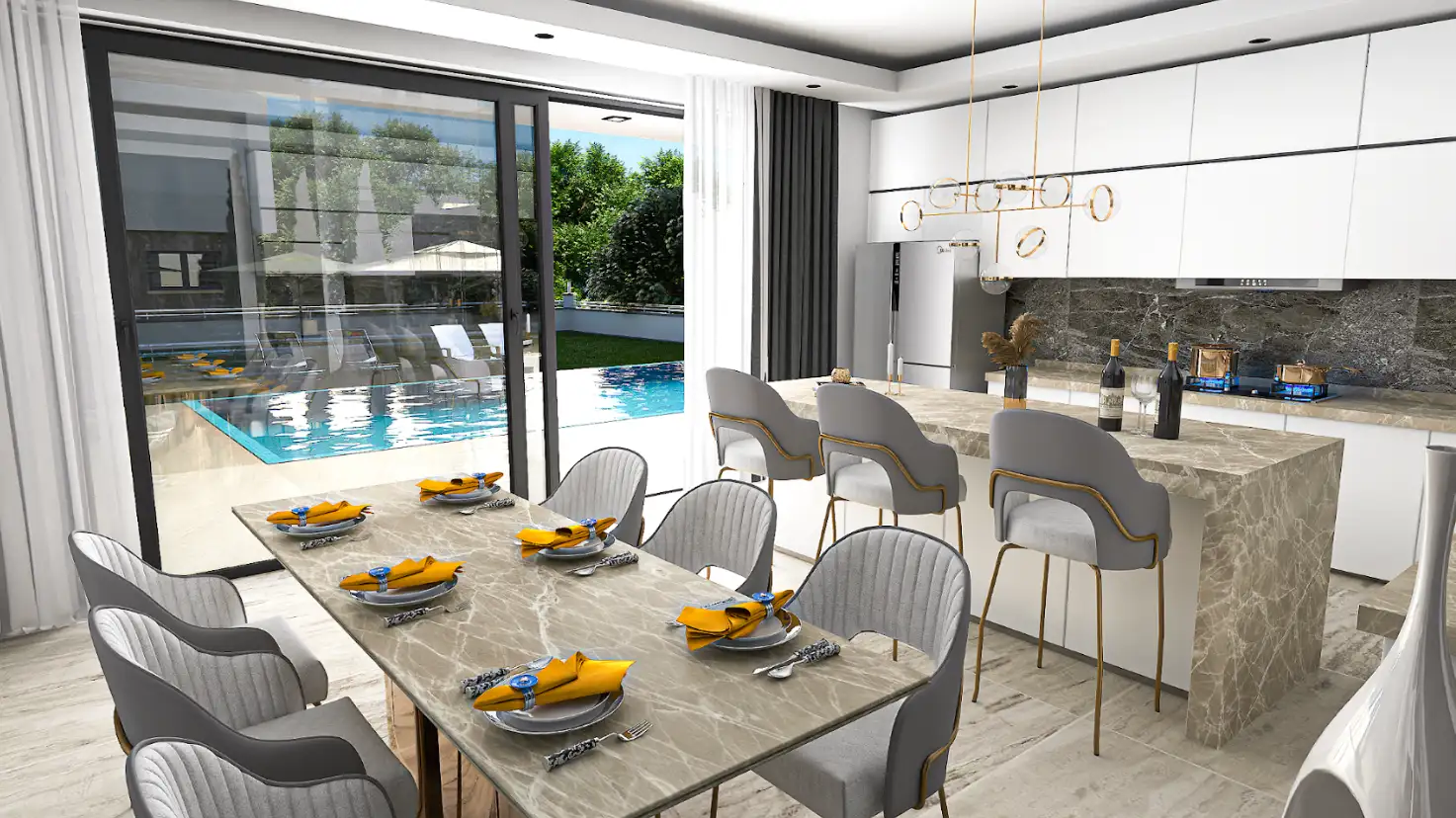 Вилла 270м² в Кипре, Фамагуста. Стоимостью 750000€ аренда фото-24