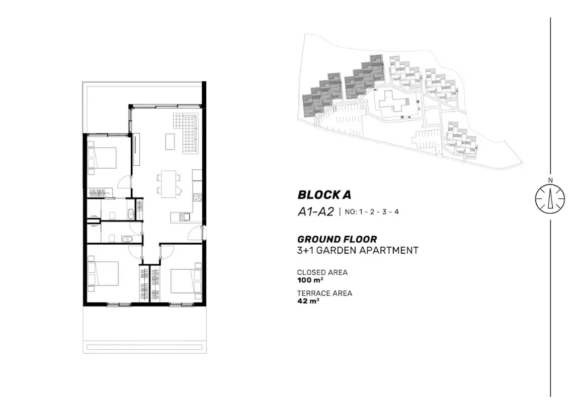 Квартира 115м² в Кипре, Кючюк Эренкой. Стоимостью 445000€ аренда фото-30