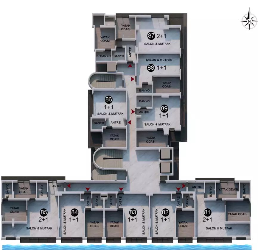 Квартира 48м² в Турции, Анталья. Стоимостью 402000€ аренда фото-21