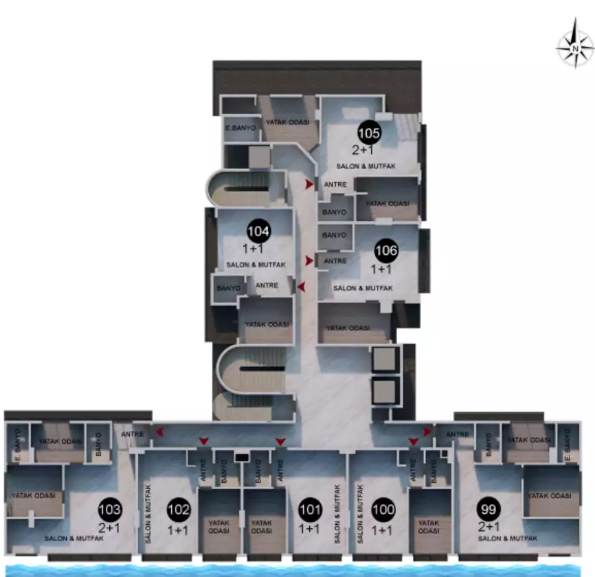Квартира 48м² в Турции, Анталья. Стоимостью 402000€ аренда фото-23