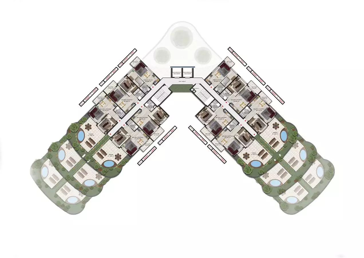 Квартира 44м² в Турции, Анталья. Стоимостью 191000€ аренда фото-23