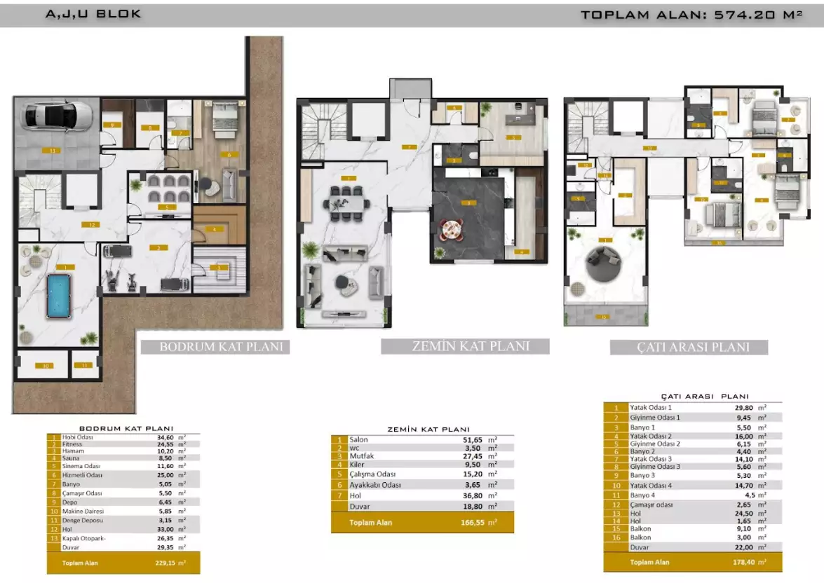 Вилла 541м² в Турции, Анталья. Стоимостью 1890000€ аренда фото-20