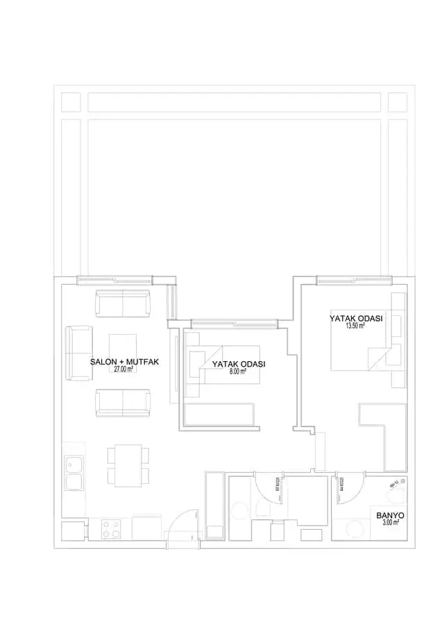 Квартира 62м² в Турции, Анталья. Стоимостью 169500€ аренда фото-18