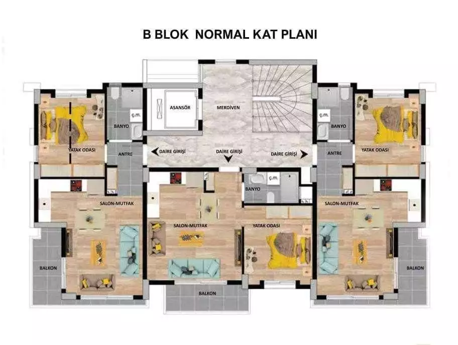 Квартира 63м² в Турции, Анталья. Стоимостью 99900€ аренда фото-23
